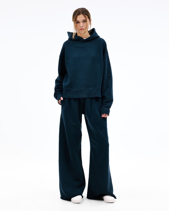 Slvrlake Denim Wide Sweat Pant Charcoal Also Available In Knit