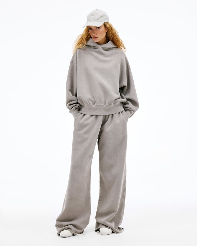 Slvrlake Denim Wide Sweat Pant Driftwood Also Available In Knit