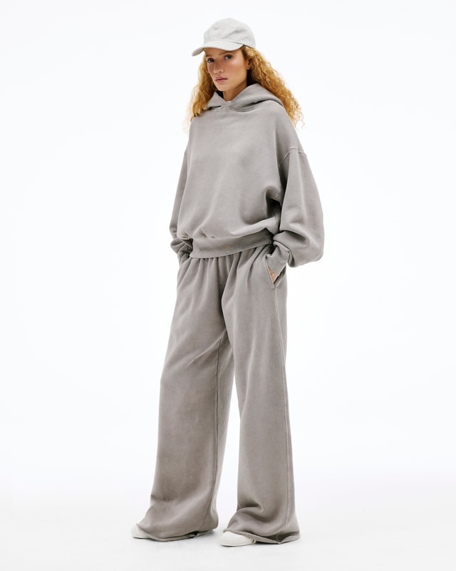 Slvrlake Denim Wide Sweat Pant Driftwood Also Available In Knit