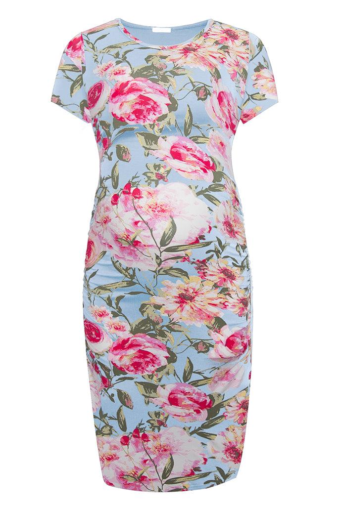 Smallshow Bodycon Floral Maternity Dress