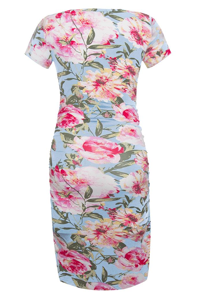 Smallshow Bodycon Floral Maternity Dress