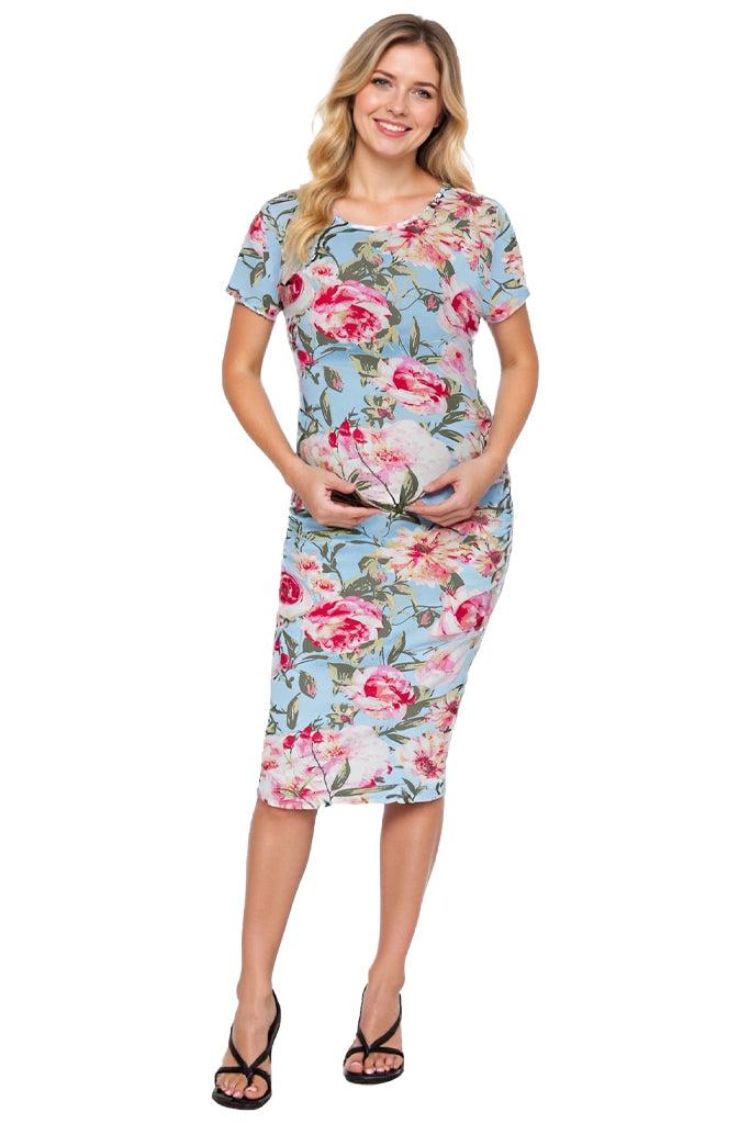 Smallshow Bodycon Floral Maternity Dress