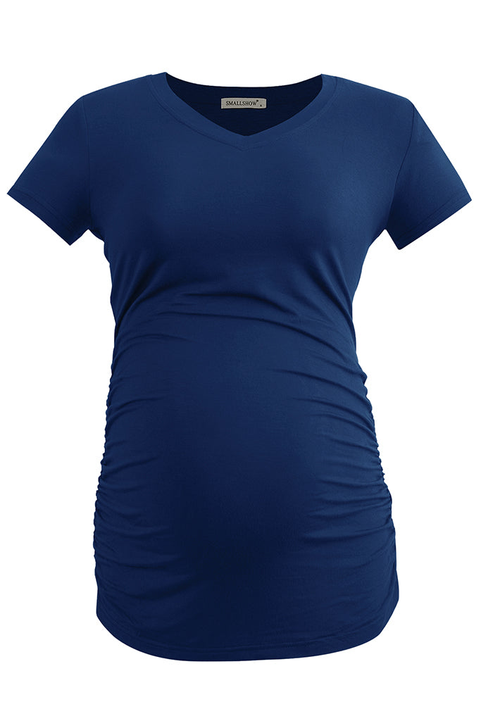 smallshow Casual V Neck Maternity Tops