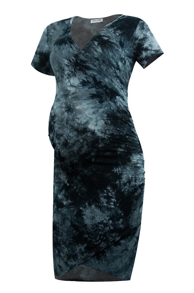 Smallshow Fitted Maternity Wrap Dress