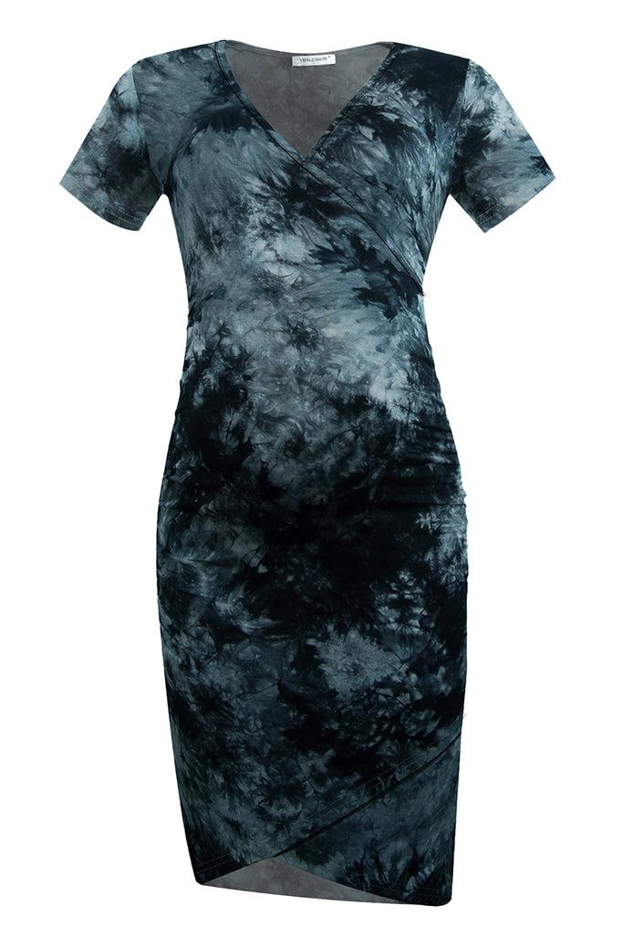 Smallshow Fitted Maternity Wrap Dress