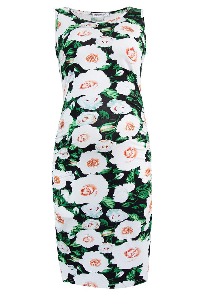 Smallshow Midi Floral Maternity Dress