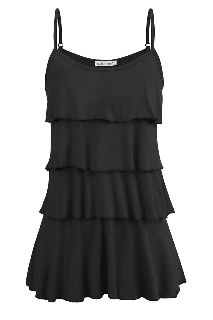 smallshow Multi-layer Ruffle Nursing Cami