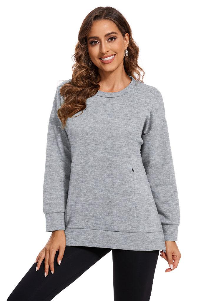 Smallshow Side Slit Nursing Sweatshirt