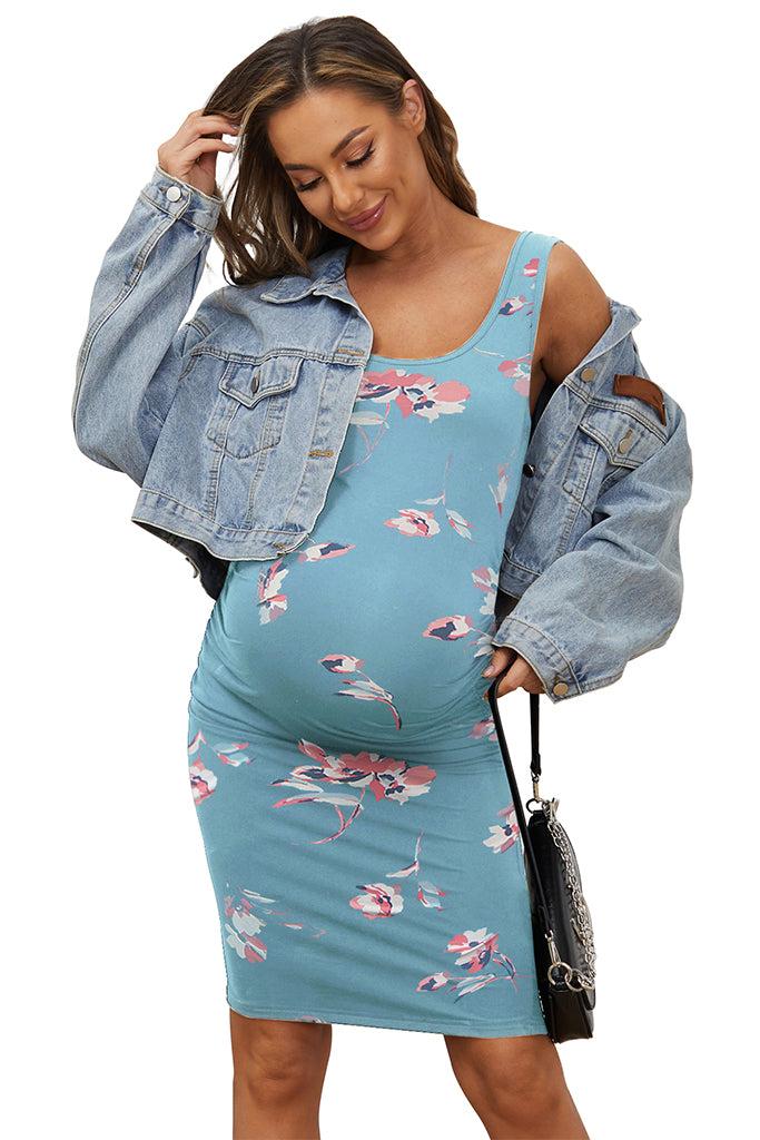 smallshow Sleeveless Floral Maternity Dress