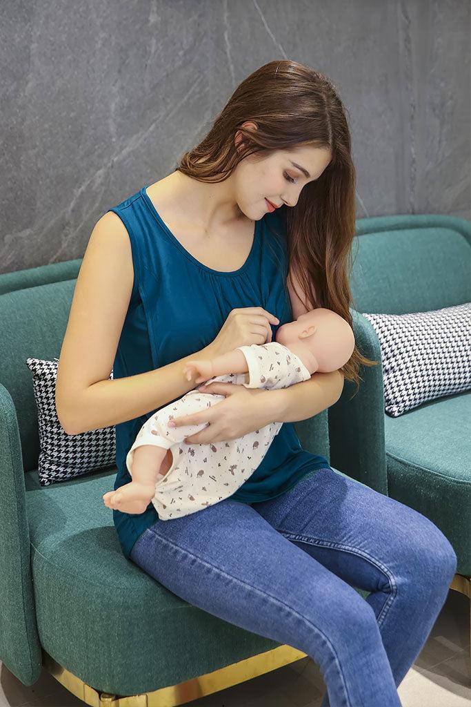 Smallshow Sleeveless Maternity Nursing Tank Tops