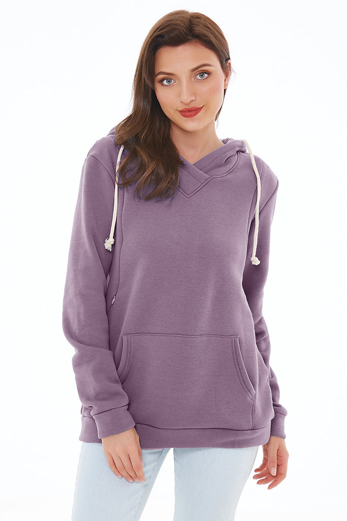 smallshow UILGO Fleece Maternity & Nursing Hoodie