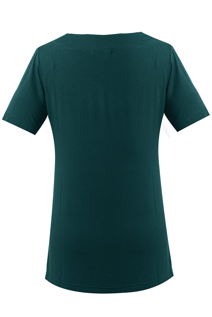 Smallshow V Neck Short Sleeve Nursing Shirt