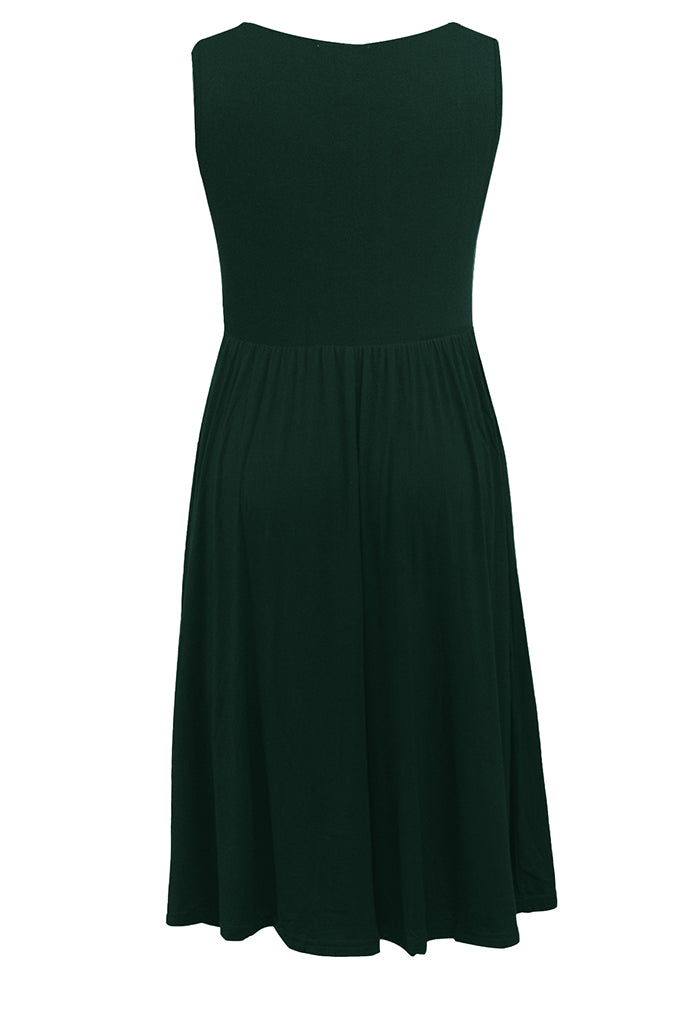 Smallshow Summer Sleeveless Maternity Nursing Dress
