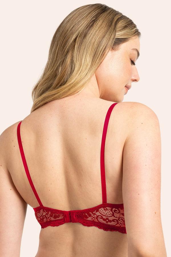 Smart & Sexy Add 2 Cup Sizes Push-Up Bra | Smooth No No Red