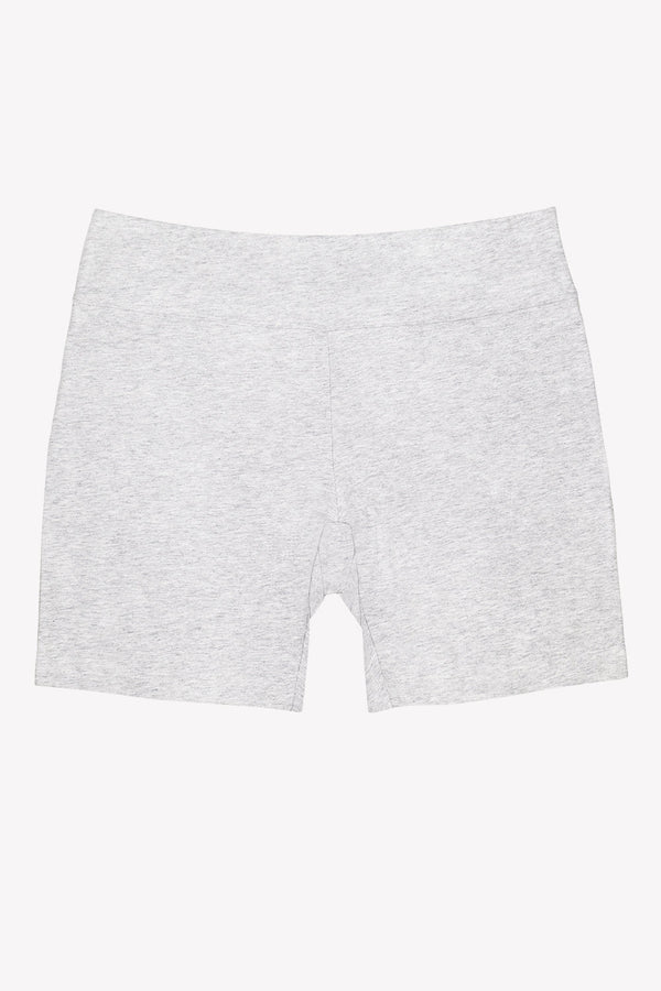 Smart & Sexy Comfort Cotton High-Waisted Biker Shorts | Light Grey Heather Cotton
