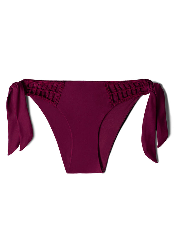 Smart & Sexy Crochet Tie Bikini Bottom | Purple Velvet Swim