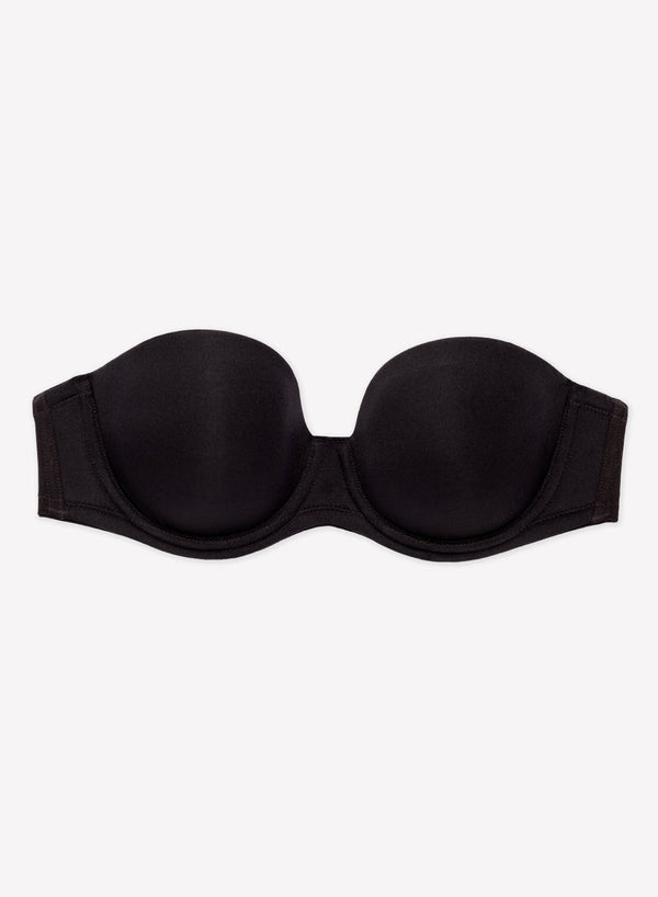 Smart & Sexy Full Support Light Lined Strapless Bra | Black Hue