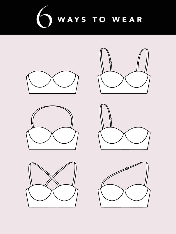 Smart & Sexy Full Support Light Lined Strapless Bra | Black Hue