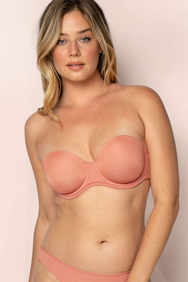 smart & sexy Full Support Light Lined Strapless Bra | Tuscany Clay