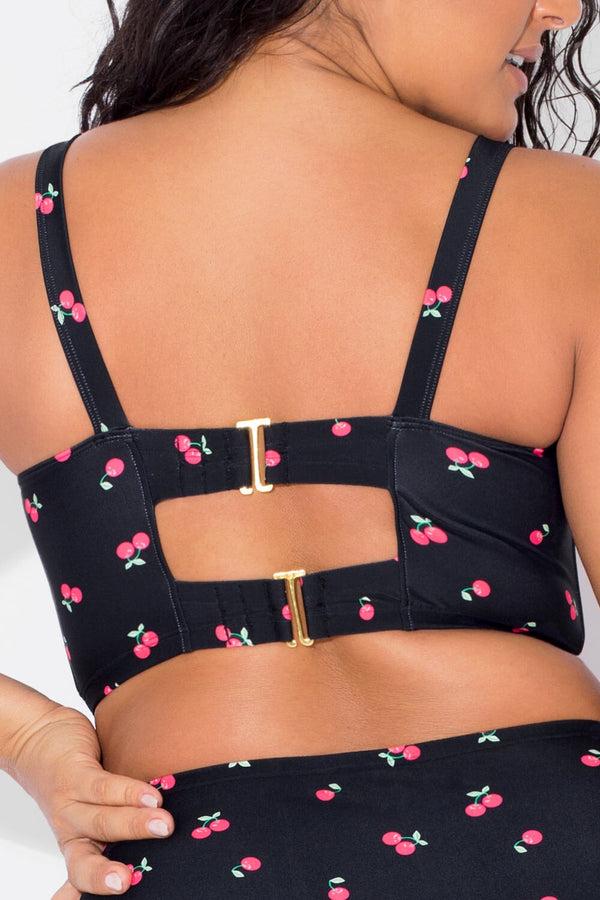 Smart & Sexy Long Lined Underwire Bikini Top | Sweet Cherry