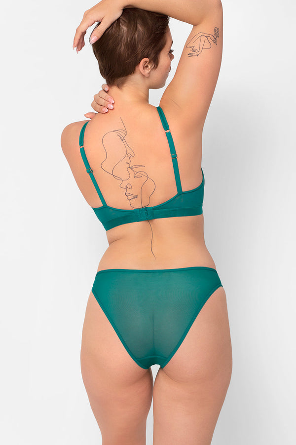 Smart & Sexy Mesh High Leg Panty 2 Pack | Fanfare/Black Hue