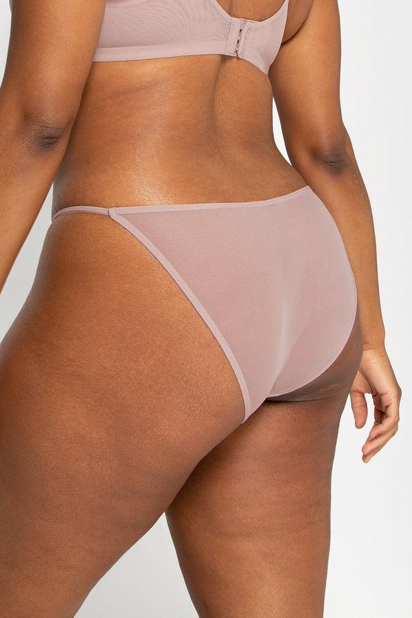 Smart & Sexy Mesh String Bikini 6 Pack | Bark/Black Hue