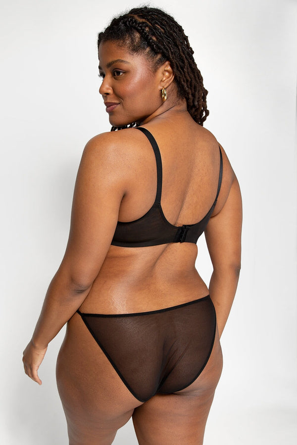 Smart & Sexy Mesh String Bikini 6 Pack | Bark/Black Hue