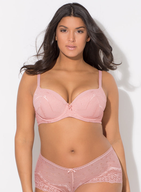 Smart & Sexy Perfect Demi T-Shirt Bra | Blushing Rose Lace