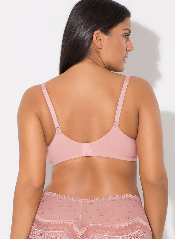 Smart & Sexy Perfect Demi T-Shirt Bra | Blushing Rose Lace