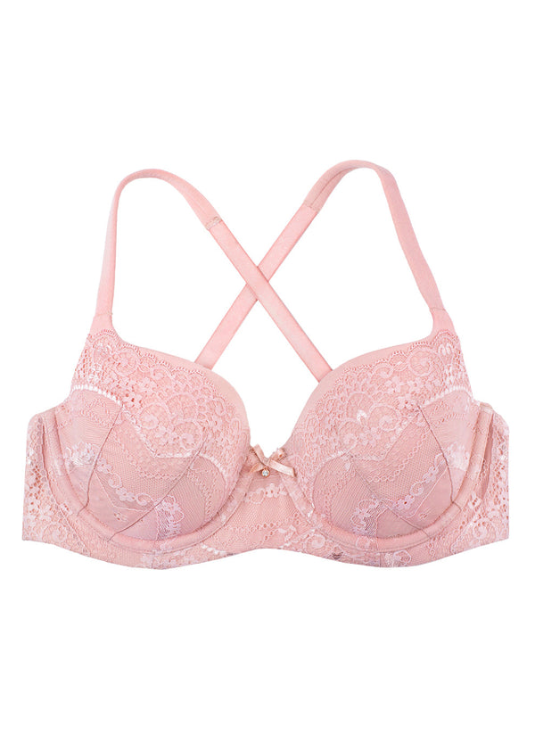 Smart & Sexy Perfect Demi T-Shirt Bra | Blushing Rose Lace