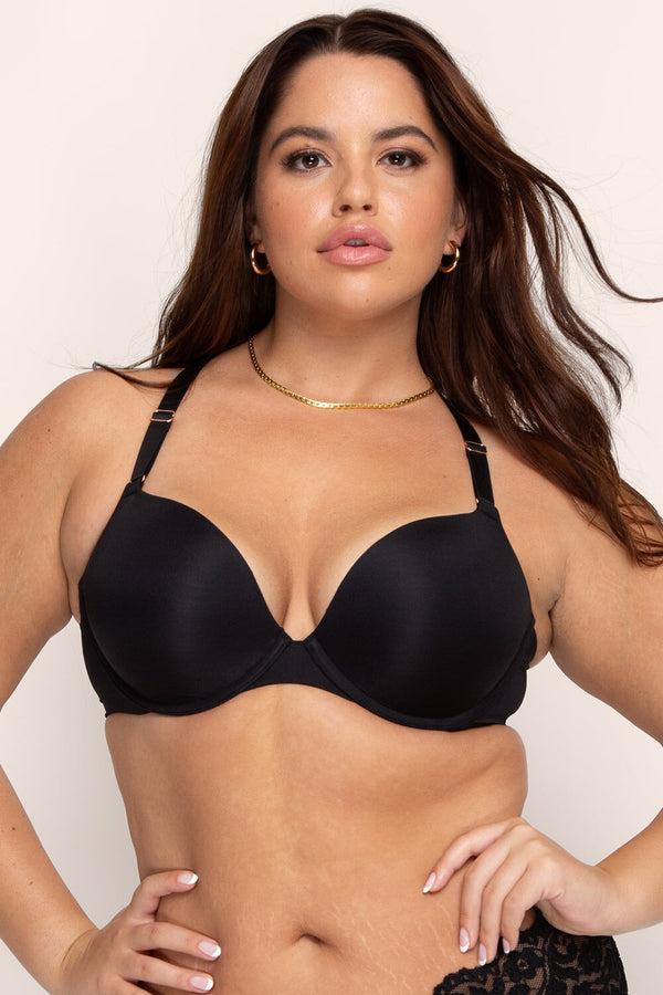 Smart & Sexy Perfect Push-Up Bra | Black Hue (Silky Micro)