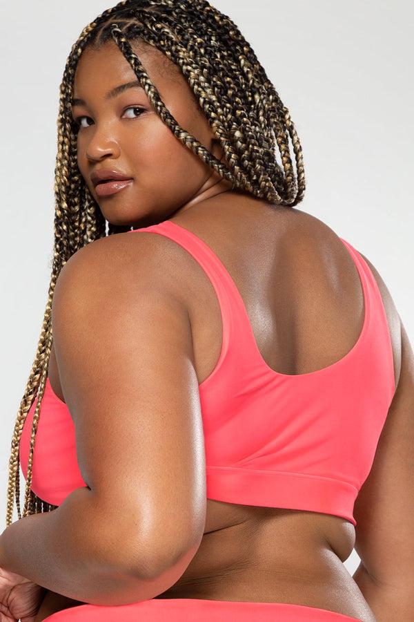 Smart & Sexy Reversible Bralette Bikini Top | Punchy Peach/Lilac Iris