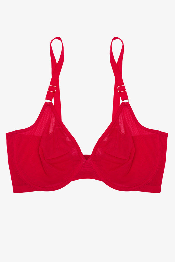 Smart & Sexy Sheer Mesh Demi Underwire Bra | Crantastic