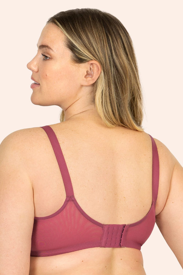 Smart & Sexy Sheer Mesh Demi Underwire Bra | Violet Quartz