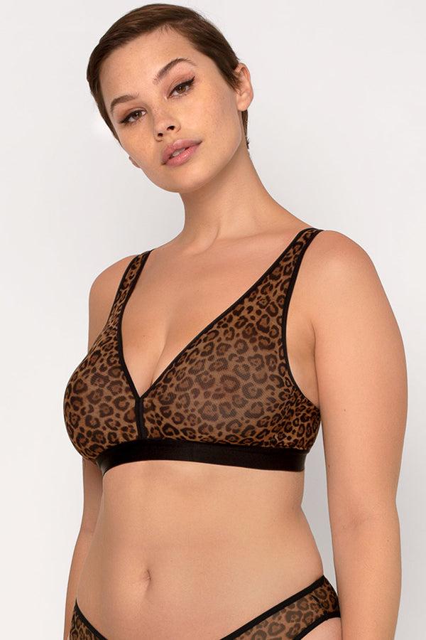 smart & sexy Sheer Mesh Plunge Bralette | Classic Leopard smart & sexy Sheer Mesh Plunge Bralette | Classic Leopard