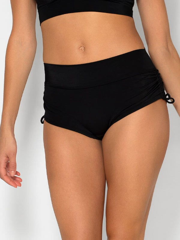 Smart & Sexy Side Tie Boyshort Bikini Bottoms | Black Hue