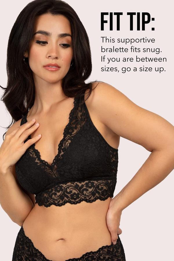 Smart & Sexy Signature Lace Deep V Bralette 2 Pack | Punchy Peach/Black Hue