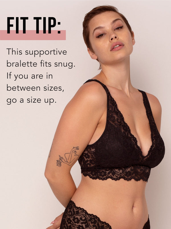 Smart & Sexy Signature Lace Deep V Bralette | In The Buff Lace