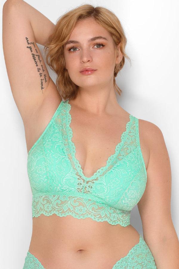 smart & sexy Signature Lace Deep V Bralette | Mint Chip smart & sexy Signature Lace Deep V Bralette | Mint Chip