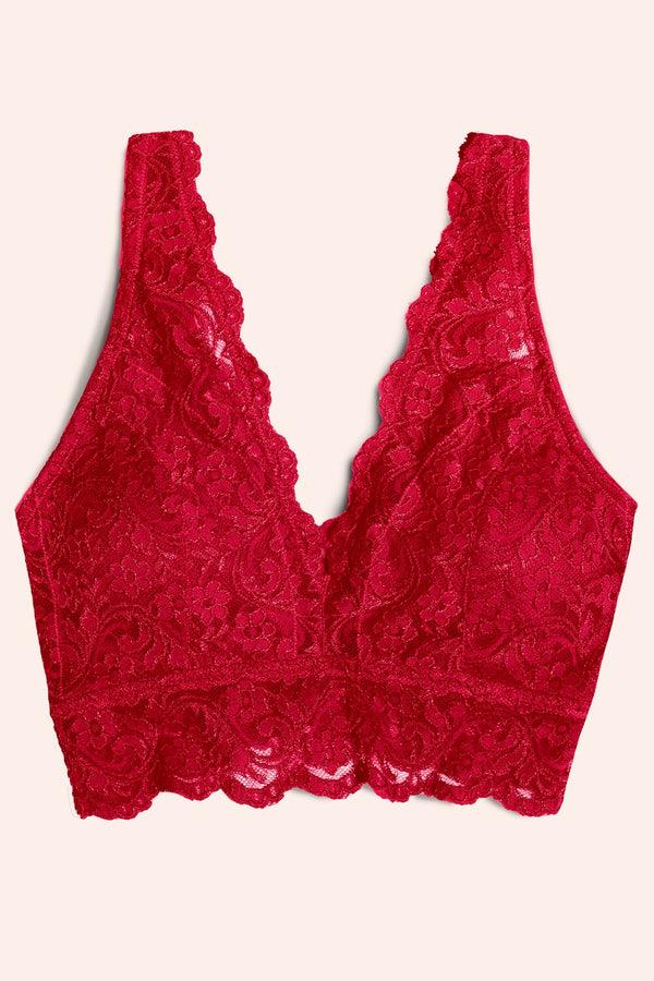 Smart & Sexy Signature Lace Deep V Bralette | No No Red