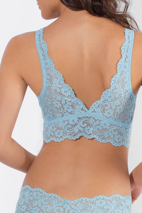 Smart & Sexy Signature Lace Deep V Bralette | Robins Egg