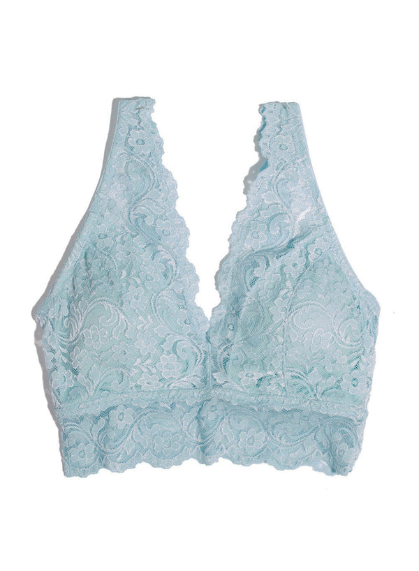 Smart & Sexy Signature Lace Deep V Bralette | Robins Egg