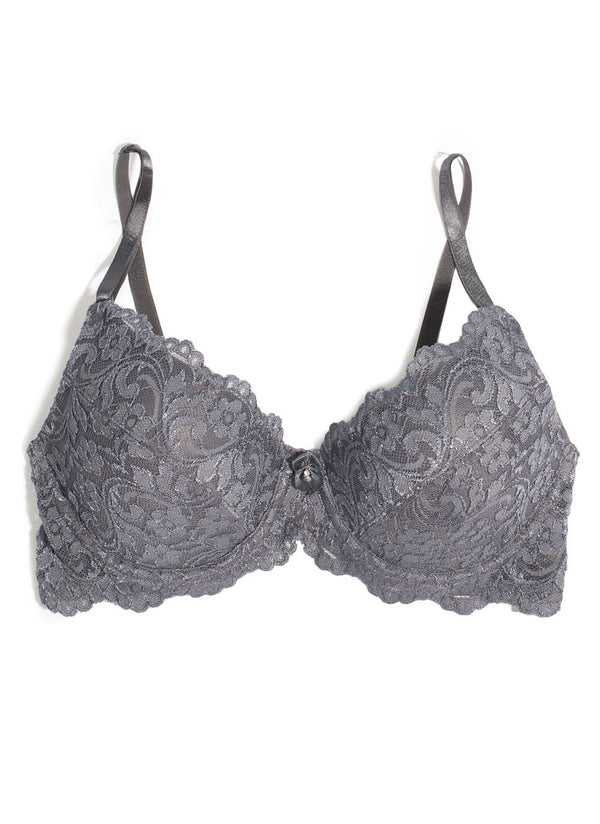 Smart & Sexy Signature Lace Push-Up Bra | Anthracite Lace