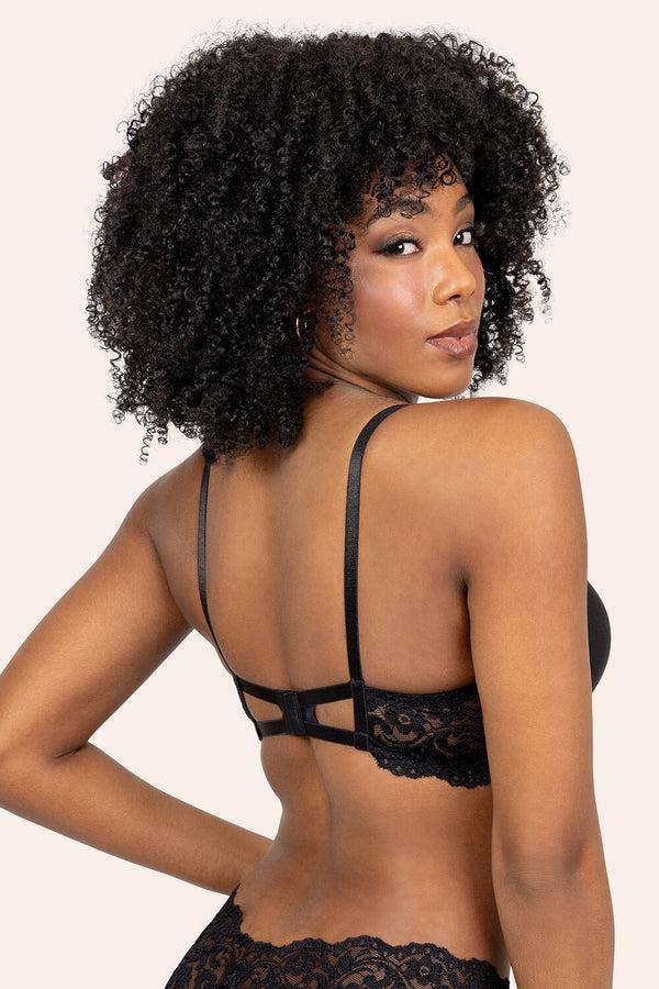 Smart & Sexy Signature Lace Push-Up Bra | Black Hue Mesh