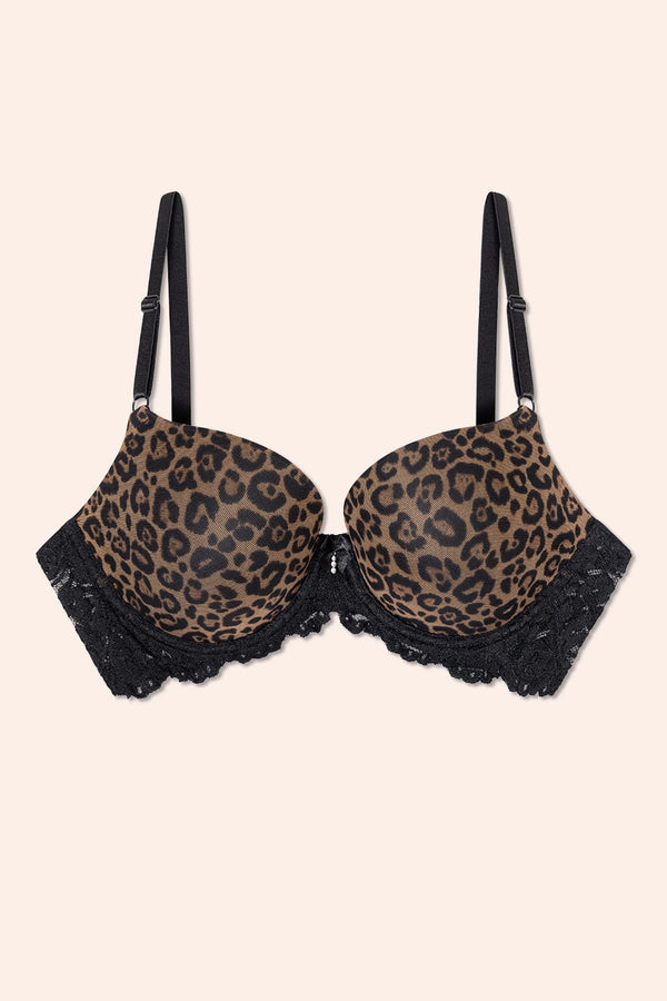 Smart & Sexy Signature Lace Push-Up Bra | Classic Leopard