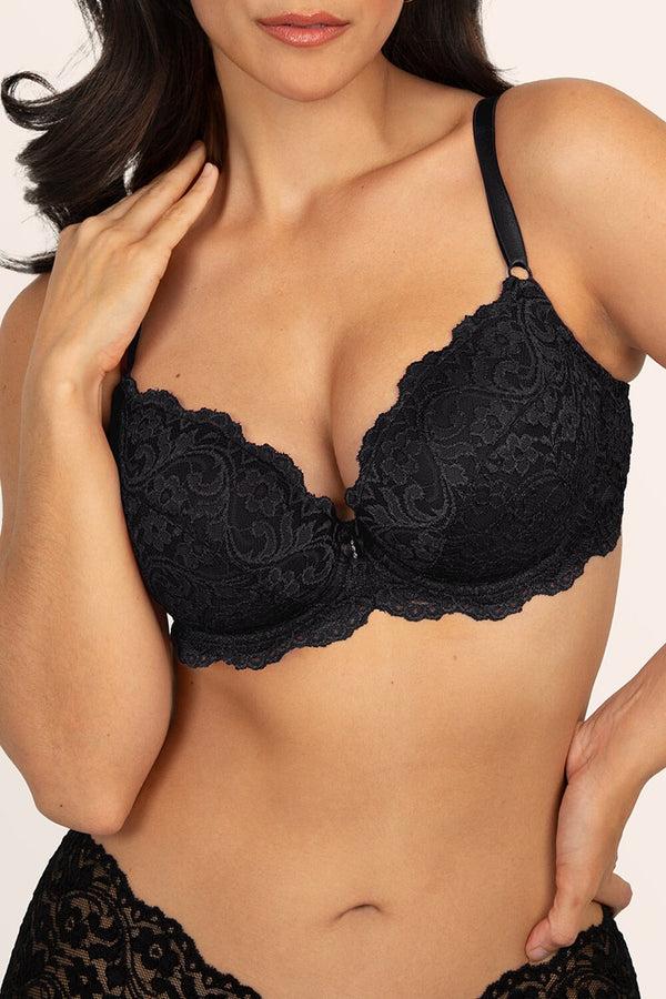 Smart & Sexy Signature Lace Push-Up Bra | Rich Black Lace