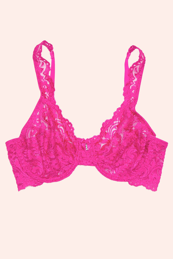 Smart & Sexy Signature Lace Unlined Underwire Bra | M Pink