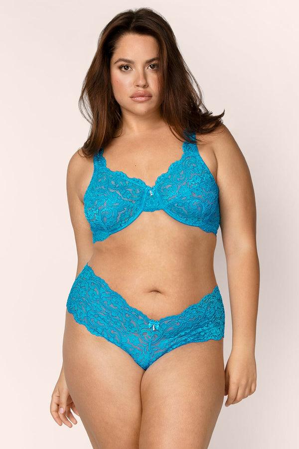 Smart & Sexy Signature Lace Unlined Underwire Bra | Mykonos Blue