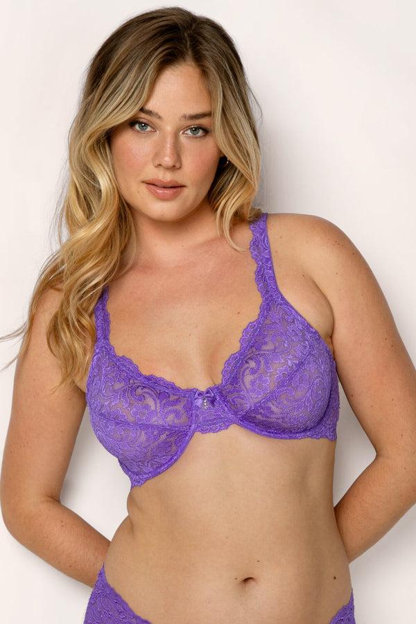 smart & sexy Signature Lace Unlined Underwire Bra | New Violet