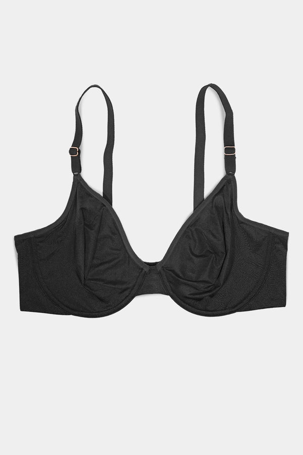 Smart & Sexy Silky Smooth Demi Unlined Underwire Bra | Black Hue